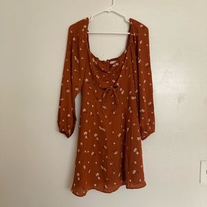 Abercrombie and Fitch Burnt Orange Dress Size M Tall
